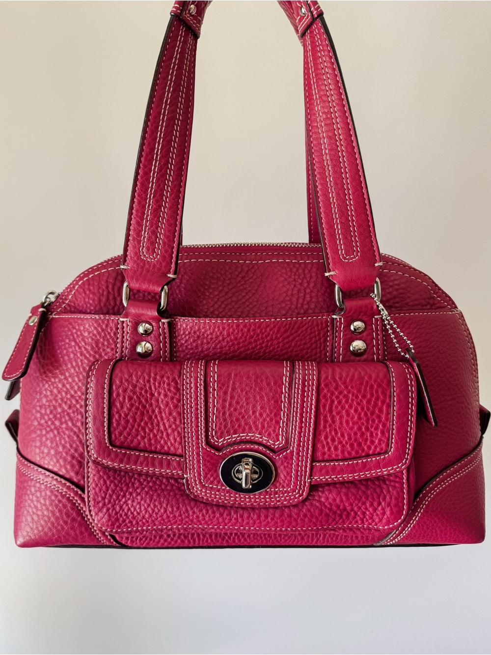 COACH Y2K Fuchsia Hamptons Shoulder Bag
